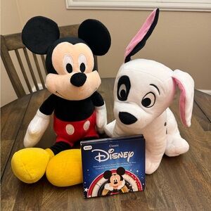 Disney Plush Bundle Mickey Mouse Dalmatian + Disney Music CDs